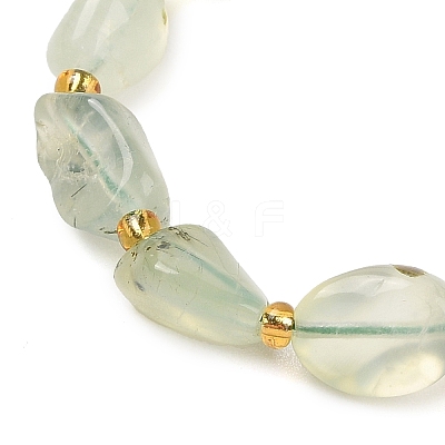 Natural Prehnite Chip Beads Bracelets & Necklaces Sets SJEW-P004-01P-01-1
