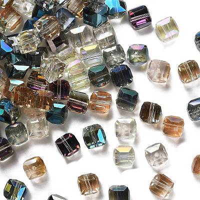 Electorplated Glass Beads EGLA-E006-M3-1
