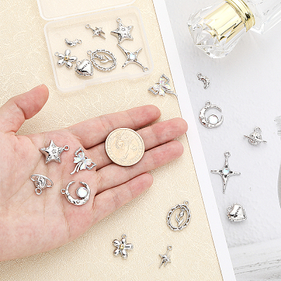 20Pcs 10 Style Alloy Pendants FIND-CA0006-46-1