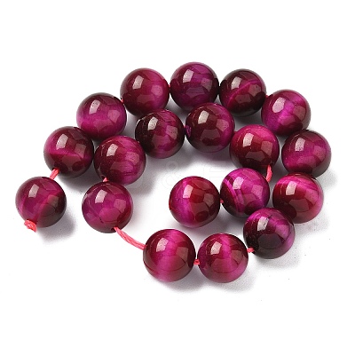 Natural Rose Tiger Eye Beads Strands G-G099-10mm-12-1
