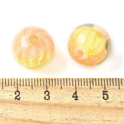 Two Tone Transparent Acrylic Beads OACR-D304-02E-1