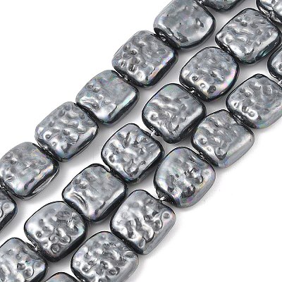 Electroplated Porcelain Beads Strands BSHE-Z007-01B-1