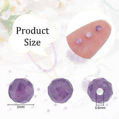 2 Strands Natural Lepidolite/Purple Mica Stone Beads Strands G-OC0004-86-1