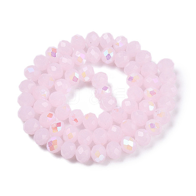 Electroplate Glass Beads Strands EGLA-A044-J8mm-L02-1