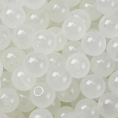 Imitation Jade Glass Seed Beads SEED-Z004-J8MM-05-1