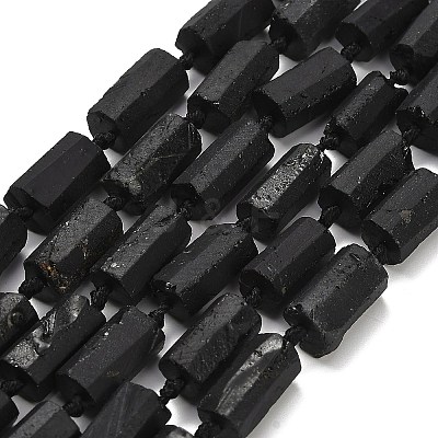 Natural Black Tourmaline Beads Strands G-F716-01-A01-1