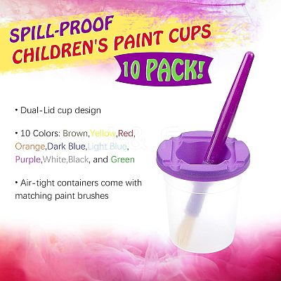 Plastic Painting Brushes Pens Sets DIY-NB0003-30-1