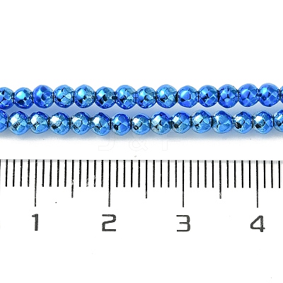Baking Paint Synthetic Non-Magnetic Hematite Beads Strands G-H020-K01-06-1