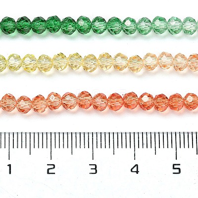 Transparent Painted Glass Beads Strands DGLA-A034-T4mm-A04-1