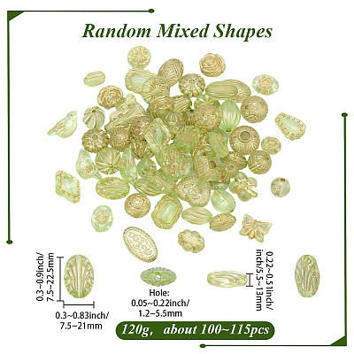 120g Transparent Acrylic Beads MACR-PA0001-72B-1