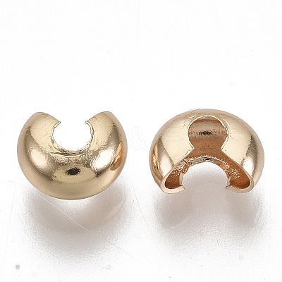 Brass Crimp Beads Covers X-KK-S354-214B-NF-1