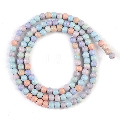 Natural Rainbow Alashan Agate Beads Strands G-G806-04-4mm-01-1