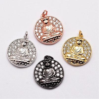 Brass Pendants ZIRC-G022-M-NR-1
