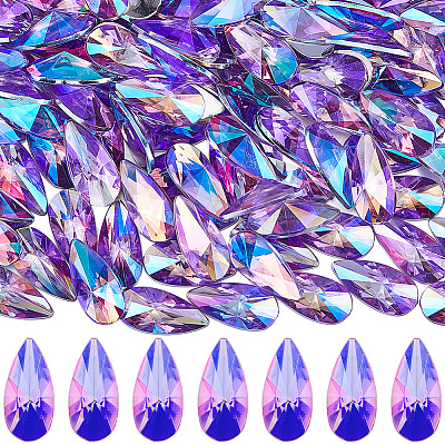 4 Sets Acrylic Rhinestone Cabochons GACR-SP0001-06B-1