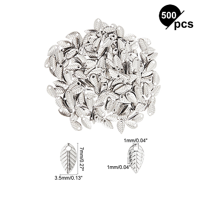 316 Surgical Stainless Steel Charms STAS-UN0007-07P-1