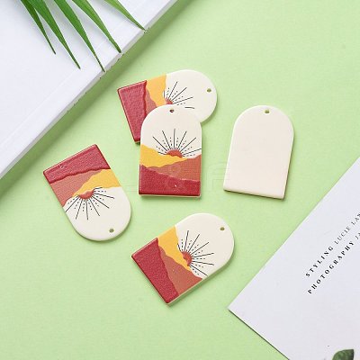 Acrylic Pendants KY-I007-03G-1