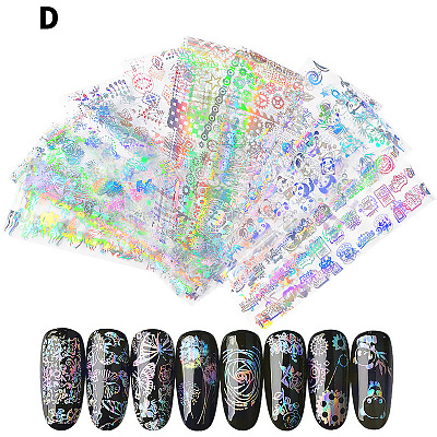 Shiny Laser Nail Glitter Stickers MRMJ-T009-019D-1