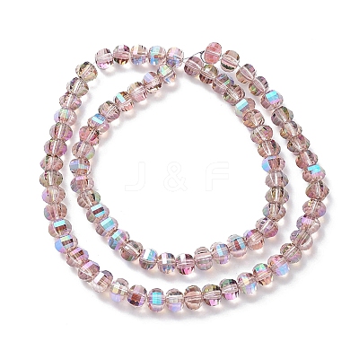 Electroplate Glass Beads Strands X-EGLA-K015-11B-1