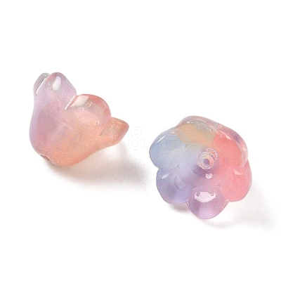 Transparent Glass Beads Caps X-GLAA-B028-01B-1