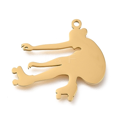 304 Stainless Steel Pendants STAS-R131-11G-02-1