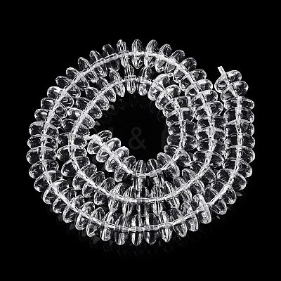 Transparent Glass Beads Strands GLAA-N001-62C-1
