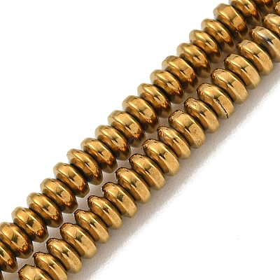 Electroplated Synthetic Non-Magnetic Hematite Beads Strands G-I360-C03-09-1