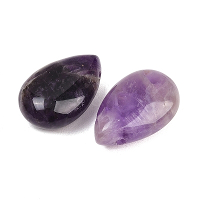 Natural Banded Amethyst Pendants G-B195-02M-1