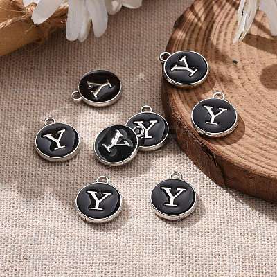 Platinum Plated Alloy Charms ENAM-S118-02Y-P-1