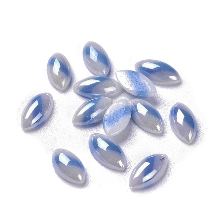 Opaque Glass Cabochons GGLA-S038-03B-5x10-1