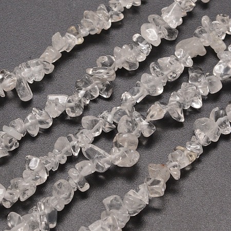 Natural Quartz Crystal Chip Beads Strands X-G-M205-01-1