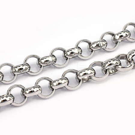 304 Stainless Steel Rolo Chains CHS-L001-28-10mm-1