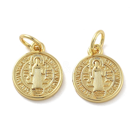 Brass Charms KK-C092-17A-G-1