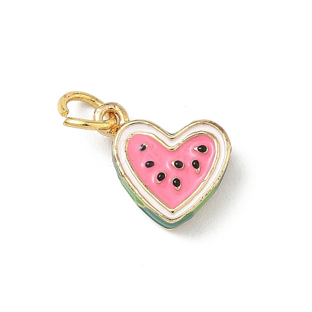 Brass Enamel Pendants X-KK-H523-01D-G-1