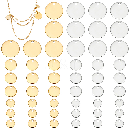 120Pcs 6 Styles 304 Stainless Steel Charms STAS-WR0001-25-1