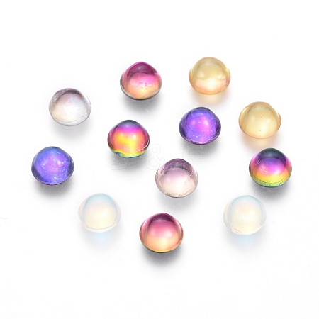 Transparent K9 Glass Cabochons GGLA-L029-03A-M01-1