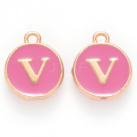 Golden Plated Alloy Enamel Charms LS-ENAM-S118-08V-1