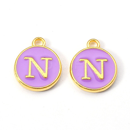 Golden Plated Alloy Enamel Charms LS-ENAM-S118-10N-1