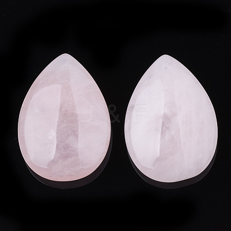 Natural Rose Quartz Pendants G-S336-72B-1