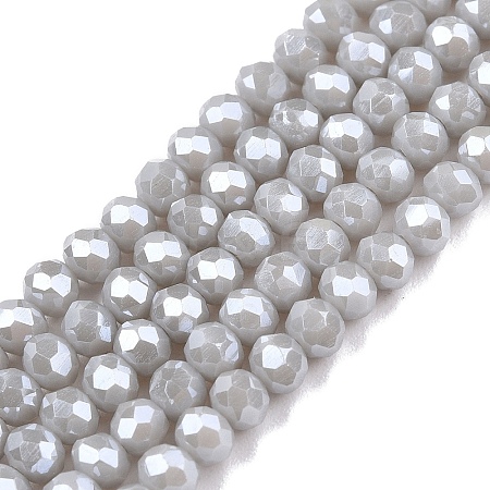 Electroplate Glass Beads Strands EGLA-A044-P3mm-A19-1