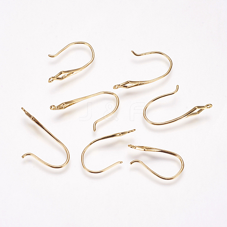 Brass Earring Hooks KK-P076-06-1