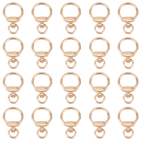 20Pcs Alloy Swivel Key Chain Spring Gate Clasp FIND-AN0001-54-1