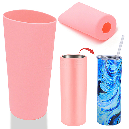 Silicone Cup Sleeve AJEW-WH0244-02D-1