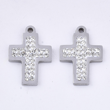 201 Stainless Steel Pendants X-STAS-N091-11P-1