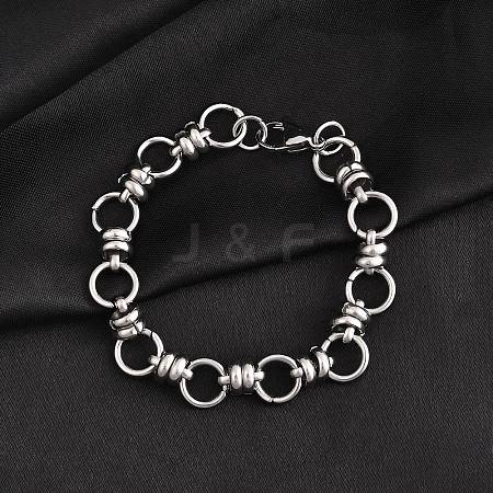 Tarnish Resistant 304 Stainless Steel Link Chain Bracelets BJEW-Z011-10P-1