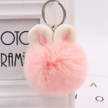 Imitation Rabbit Fur Keychain PW-WG15273-03-1