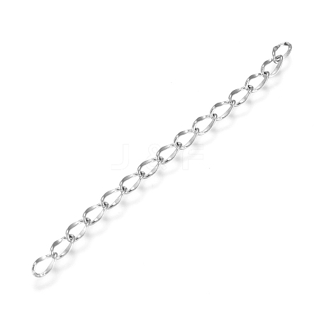 Non-Tarnish 304 Stainless Steel Chain Extender X-STAS-I147-01P-1