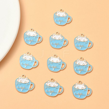 Alloy Enamel Pendants PALLOY-YW0003-24A-1