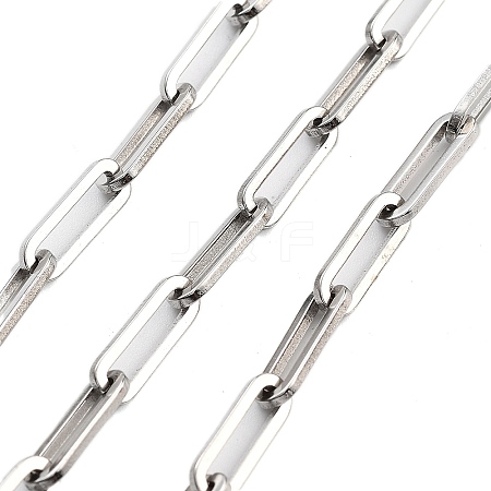 304 Stainless Steel Paperclip Chains CHS-H026-17P-1