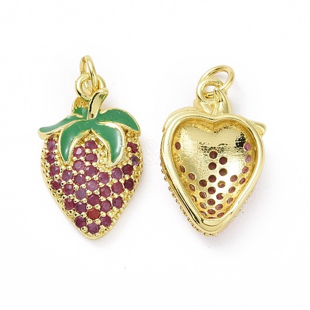 Brass Micro Pave Cubic Zirconia Pendant ZIRC-P101-01G-1