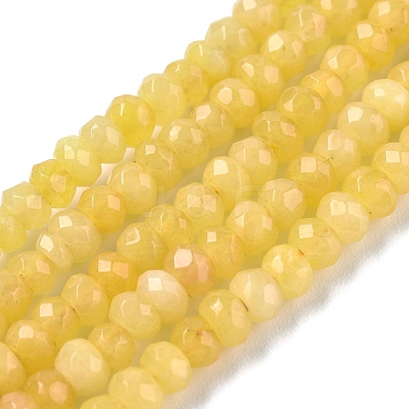 Dyed Natural Malaysia Jade Rondelle Beads Strands G-E316-2x4mm-47-1